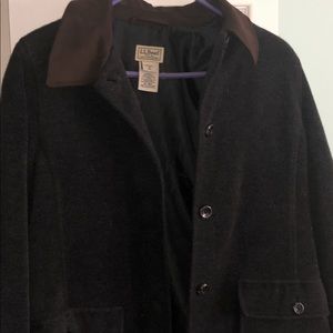 Ladies L.L. Bean Washable Wool Barn Coat Jacket
